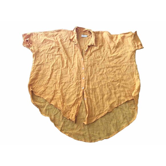 Lokoa The Label Australia Tulum Top- Blouse 100% Linen One Size Originally $127 - Picture 1 of 3